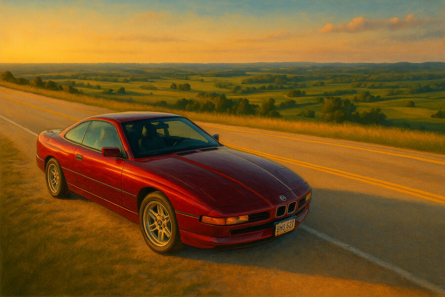 Blue Porsche at the Planetarium Available in limited quantities. For acquisition details, please inquire below.